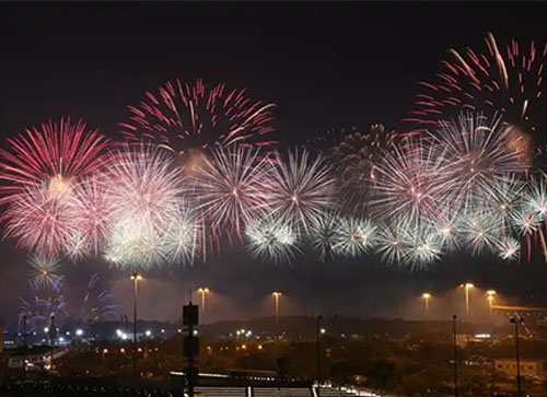 蒲城县焰火晚会